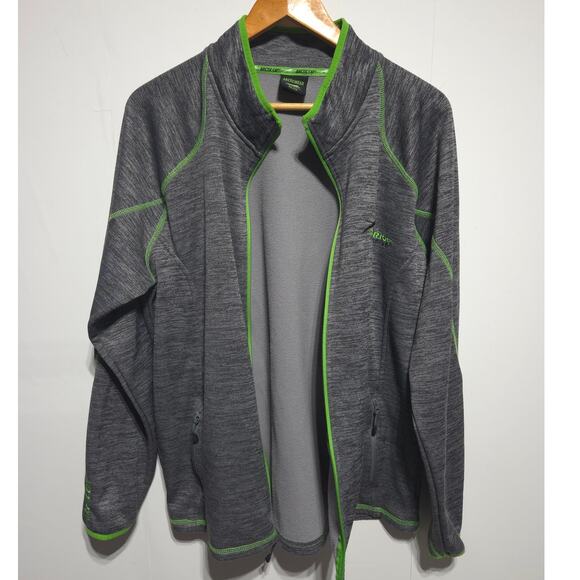 Arctic Cat Riders Club Men's Gray & Green Full Zip Fleece Jacket Size XL - Picture 3 of 9
